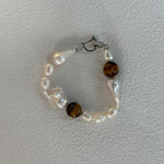 Amber Baroque Pearl Bracelet