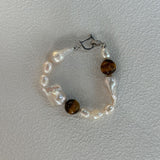 Amber Baroque Pearl Bracelet