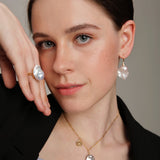 Gembea Jewelry Baroque Pearl Drop Ear Hook Earrings