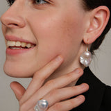 Gembea Jewelry Baroque Pearl Drop Ear Hook Earrings