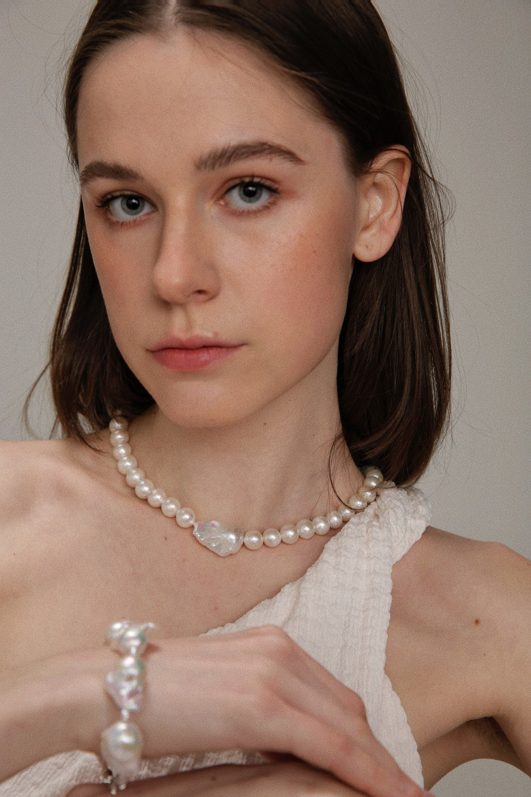 Gembea Jewelry Baroque Pendant Edison Pearl Necklace