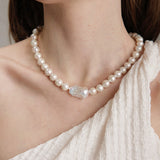 Gembea Jewelry Baroque Pendant Edison Pearl Necklace