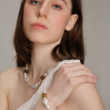 Gembea Jewelry Amber Baroque Pearl Bracelet
