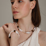 Gembea Jewelry Amber Baroque Pearl Bracelet