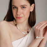 Gembea Jewelry Amber Baroque Pearl Necklace