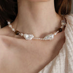 Gembea Jewelry Amber Baroque Pearl Necklace