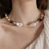 Gembea Jewelry Amber Baroque Pearl Necklace