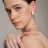 Gembea Jewelry Freshwater Pearl Zircon Ring