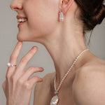 Gembea Jewelry Freshwater Pearl Zircon Ring