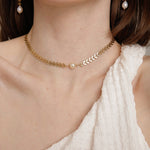 Gembea Jewelry Love and the City Leaf Choker Necklace