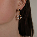 Gembea Jewelry Pearl Circle Drop Earrings