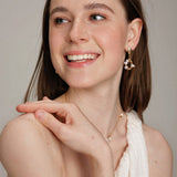 Gembea Jewelry Pearl Circle Drop Earrings