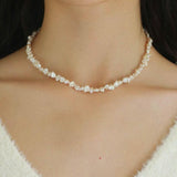 Irregular Baroque Pearl Beaded Necklace - Gembea Jewelry