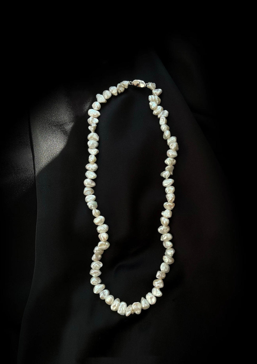 Irregular Baroque Pearl Beaded Necklace gembea jewelry