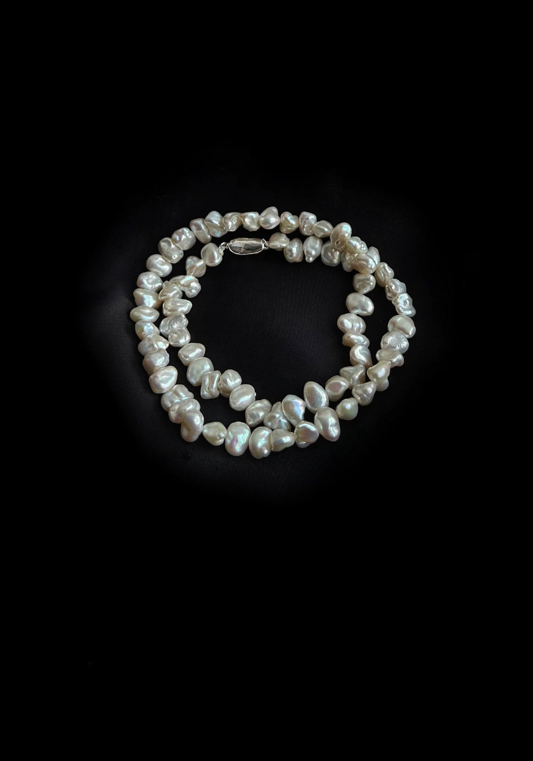 Irregular Baroque Pearl Beaded Necklace gembea jewelry