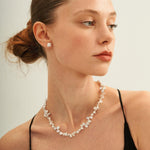 Small Baroque Pearl Beaded Necklace - Gembea Jewelry