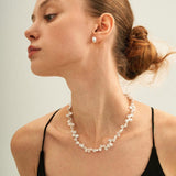 Small Baroque Pearl Beaded Necklace - Gembea Jewelry