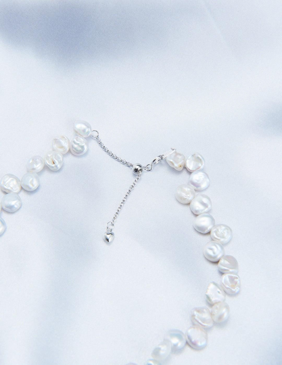 Small Baroque Pearl Beaded Necklace - Gembea Jewelry