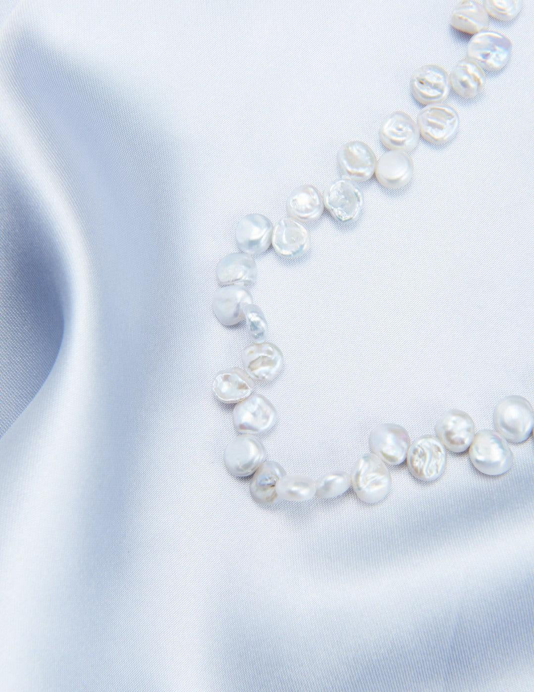 Small Baroque Pearl Beaded Necklace - Gembea Jewelry