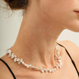 Small Baroque Pearl Beaded Necklace - Gembea Jewelry