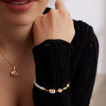 Irregular Diamond Chain and Pearl Bracelets - Gembea Jewelry