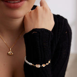 Irregular Diamond Chain and Pearl Bracelets - Gembea Jewelry