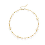 Irregular Genuine Baroque Pearl Necklace gembea jewelry