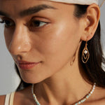 Irregular Natural Freshwater Pearl Earrings - Gembea Jewelry