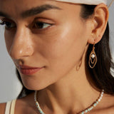 Irregular Natural Freshwater Pearl Earrings - Gembea Jewelry