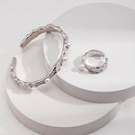 Lava Fluid Element Freshwater Pearl Rings - Gembea Jewelry