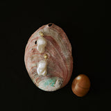 Lava Metal Baroque Pearl Drop Earrings gembea jewelry