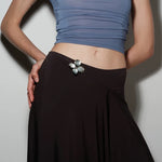 Lilac Blossom Gray Mother of pearl Brooch GEMBEA JEWELRY