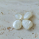 Lilac Blossom White Mother of pearl Brooch gembea jewelry