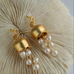 Lily of the Valley Natural Pearl Earrings - Gembea Jewelry