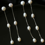Galaxy Falls Series Tassel Pearl Earrings - Gembea Jewelry