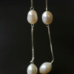 Galaxy Falls Series Tassel Pearl Earrings - Gembea Jewelry