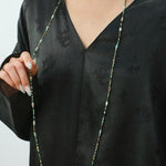 Long Turquoise Baroque Pearl Beaded Necklace