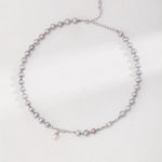 Luxury Natural Grey Freshwater Pearl Necklaces - Gembea Jewelry