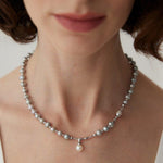 Luxury Natural Grey Freshwater Pearl Necklaces - Gembea Jewelry