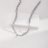 Luxury Natural Grey Freshwater Pearl Necklaces - Gembea Jewelry