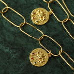 Metal Chain Baroque Pearl Pendant Necklace - Gembea Jewelry