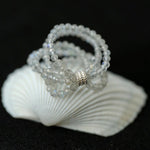 Microstretch Labradorite Gemstone Multilayer Ring - Gembea Jewelry