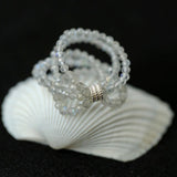 Microstretch Labradorite Gemstone Multilayer Ring - Gembea Jewelry