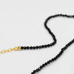Mini Golden Rice Black Spinel Beaded Choker Necklace GEMBEA JEWELRY