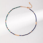 Synthetic Lapis Lazuli Gemstone Lucky Necklaces - Gembea Jewelry