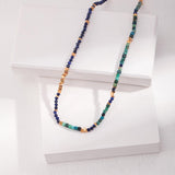 Synthetic Lapis Lazuli Gemstone Lucky Necklaces - Gembea Jewelry