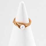 Minimalist Style Natural Freshwater Pearl Ring - Gembea Jewelry