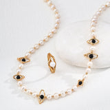 Minimalist Style Natural Freshwater Pearl Ring - Gembea Jewelry