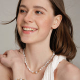 Gembea Jewelry Moustache Baroque Pearl Beaded Necklace