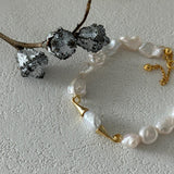 Moustache Baroque Pearl Bracelet - Gembea Jewelry